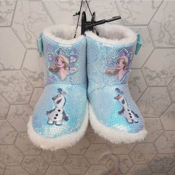 New Frozen Toddler Girls Slipper Bootie - Picture 1 of 5